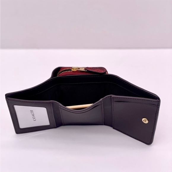 Coach Small Trifold Wallet In Colorblock - Picture 8 of 10